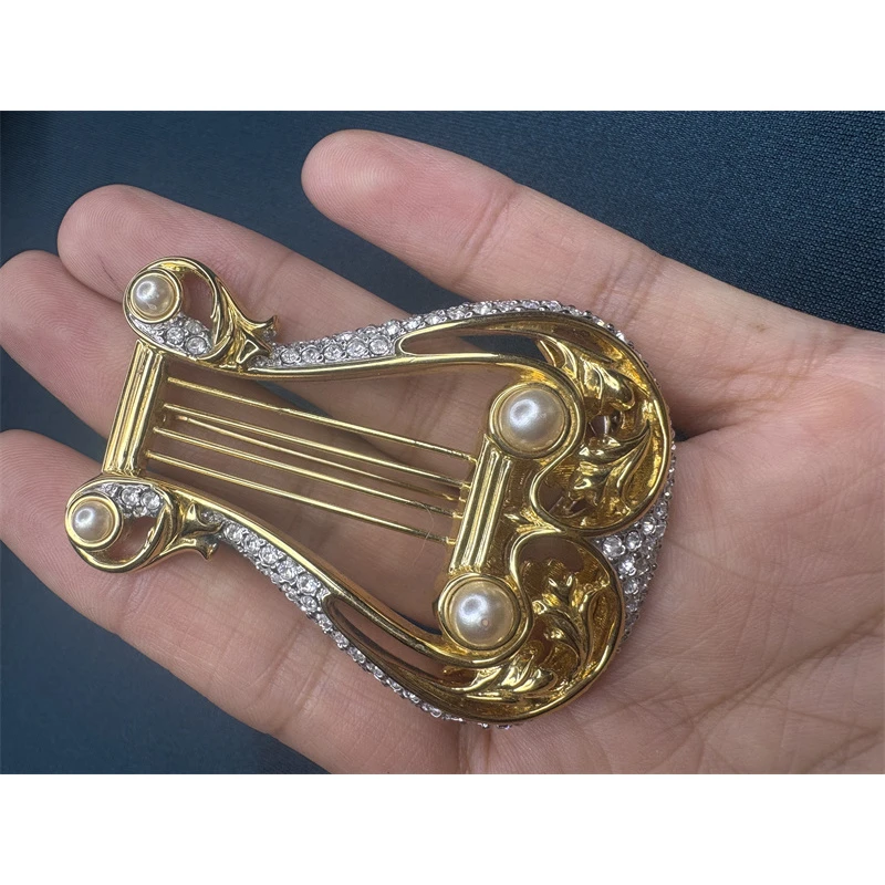 合金胸针 施家书本款竖琴乐器胸针1-4【2070219-073】