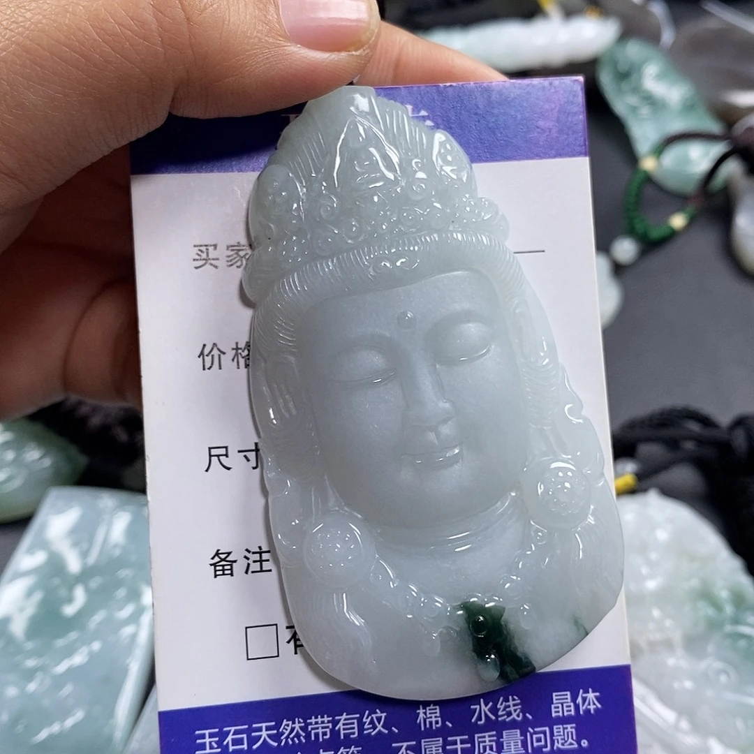 牧***人翡翠未镶嵌颈饰翡翠