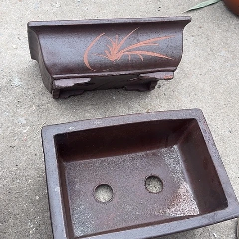 紫砂宜兴紫砂26+26棕色马槽