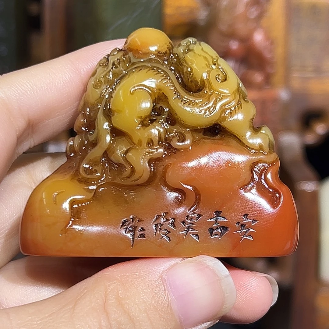 寿山石印石是山山水水是山山水水
