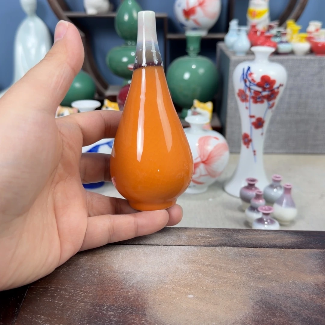 陶瓷手工小花器摆件