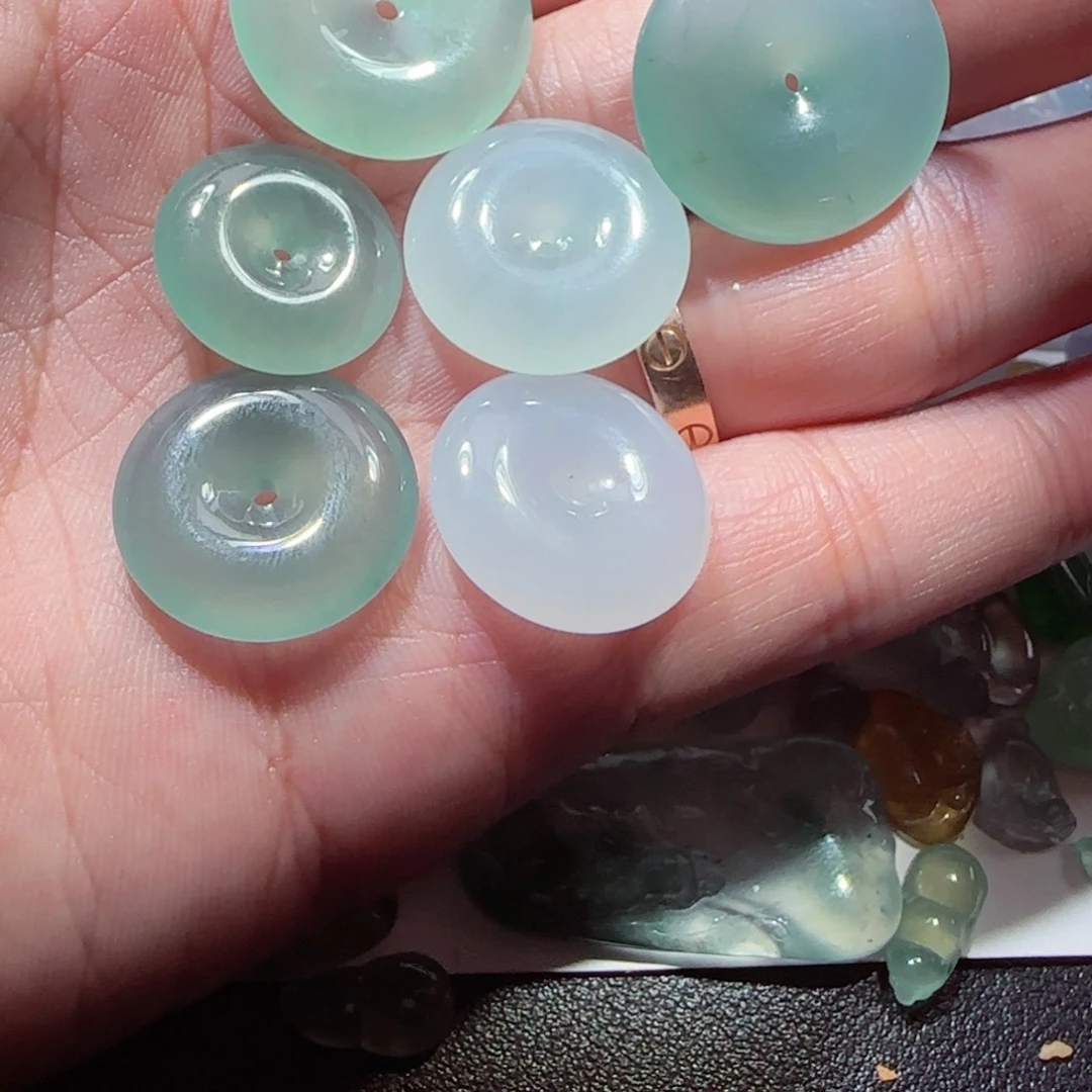 木***瓛定制翡翠未镶嵌缅甸天然翡翠平安扣