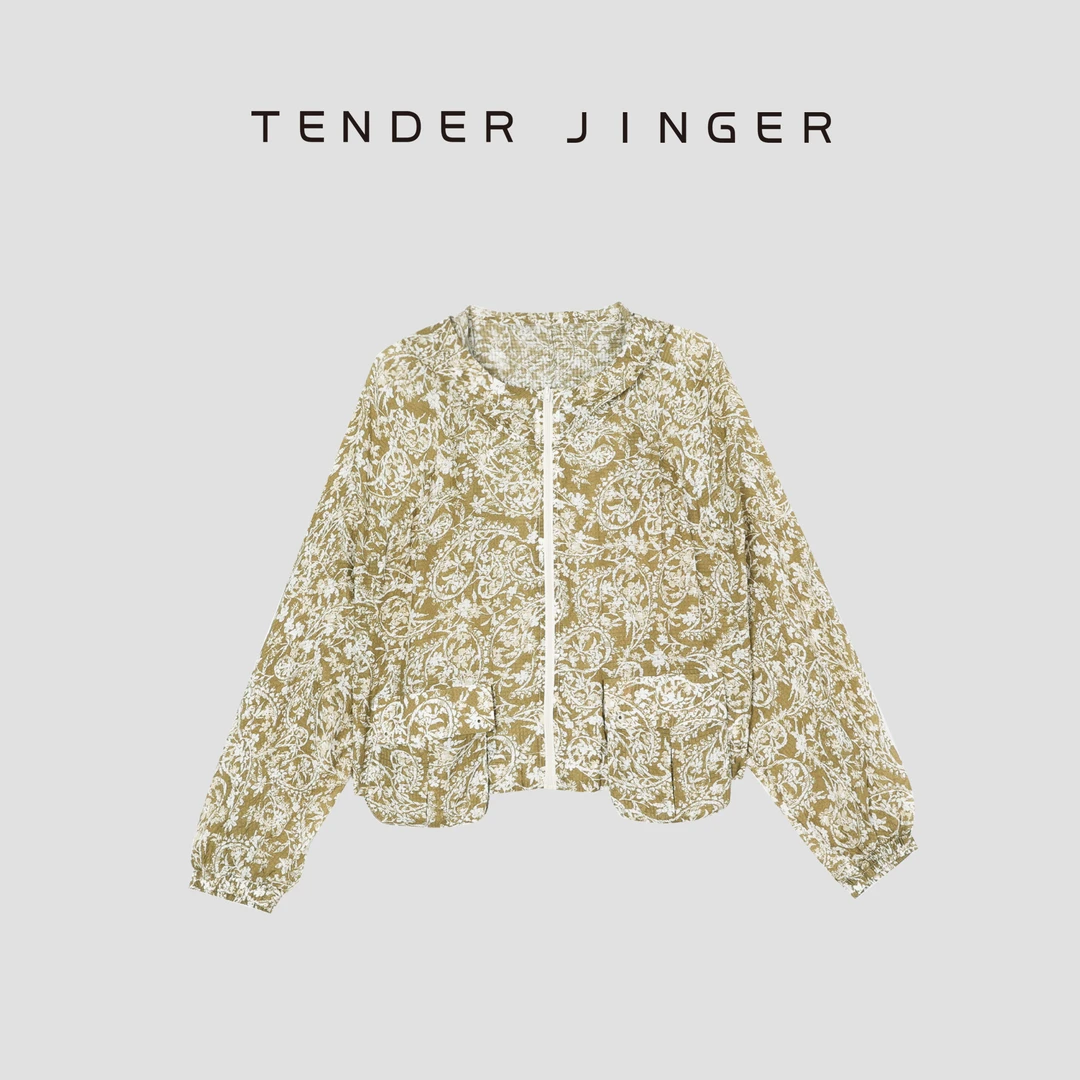 Tender Jinger【专柜】休闲百搭桑蚕丝连帽套装T52CAY30169