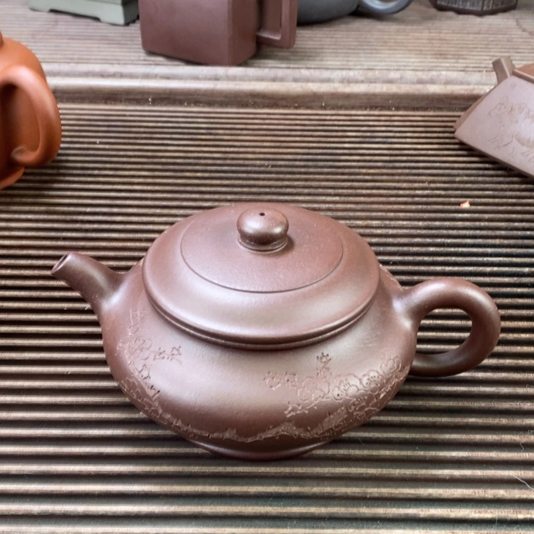 紫砂茶壶白1 陈成 大缊虚扁 紫泥