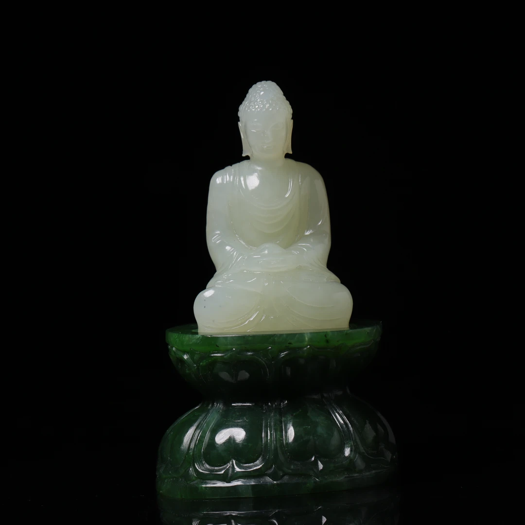 清代和田玉佛造像-CS