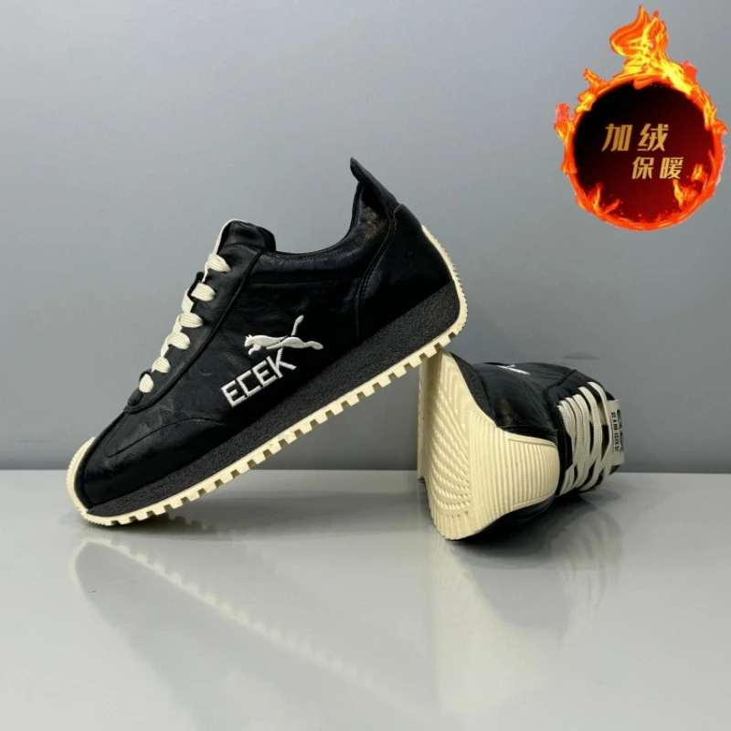 男款2025秋冬新款单棉同款百搭潮流舒适休闲男鞋拼色运动潮款男鞋