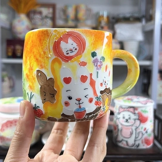 手绘高温釉下彩陶瓷