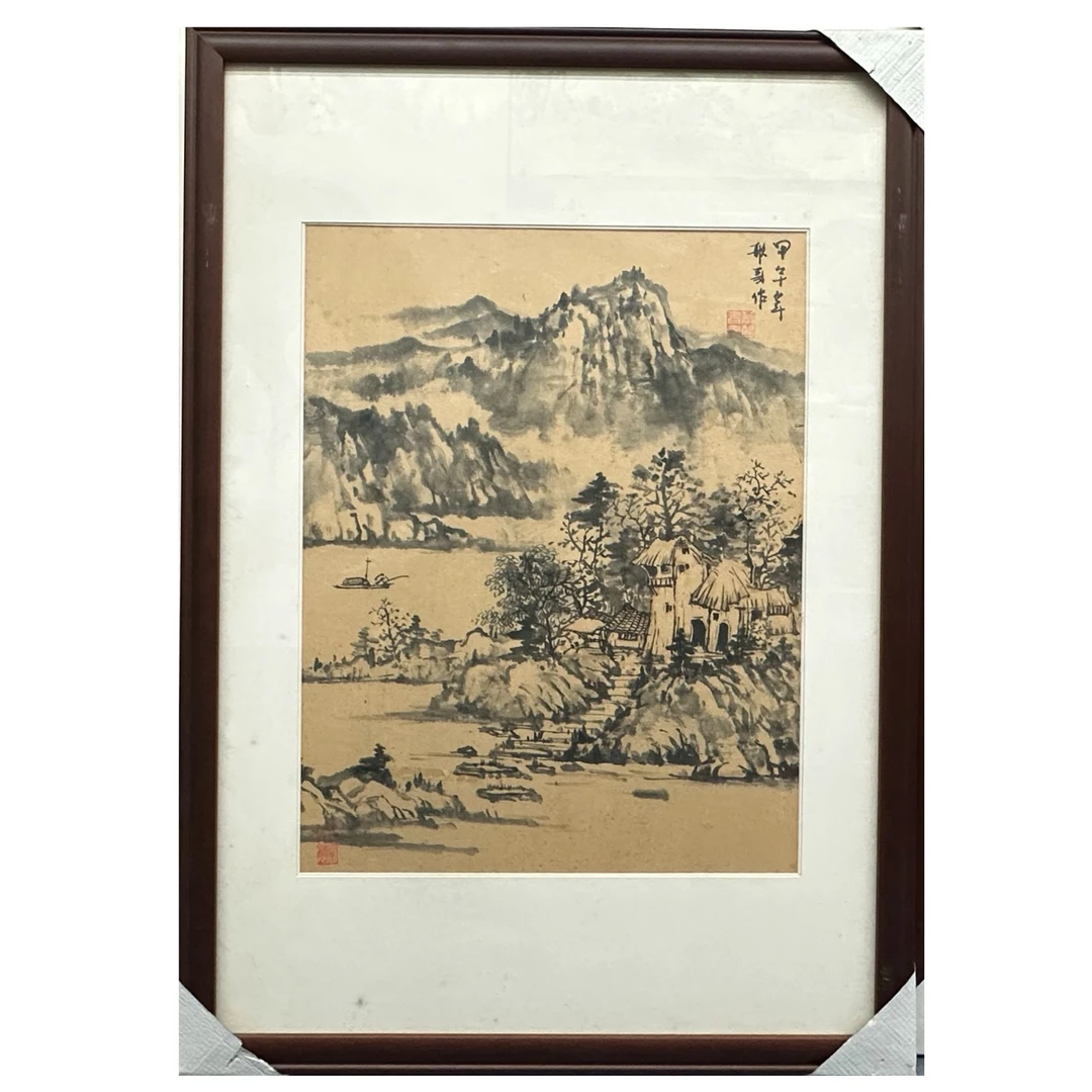 【非印刷】新中式非印刷山水画客厅玄关茶室餐厅装饰画中国风挂画