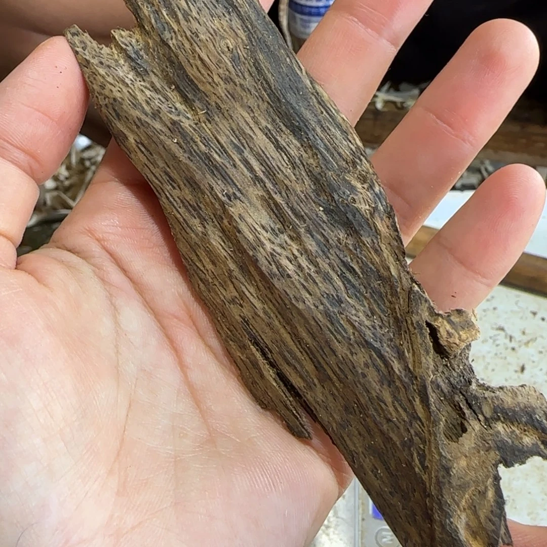 我***座沉香沉香碎屑窖藏皮油一块