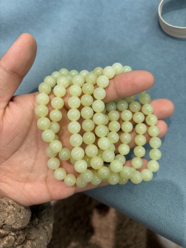 和田玉黄口手串约卡8多样性发货拍一发一