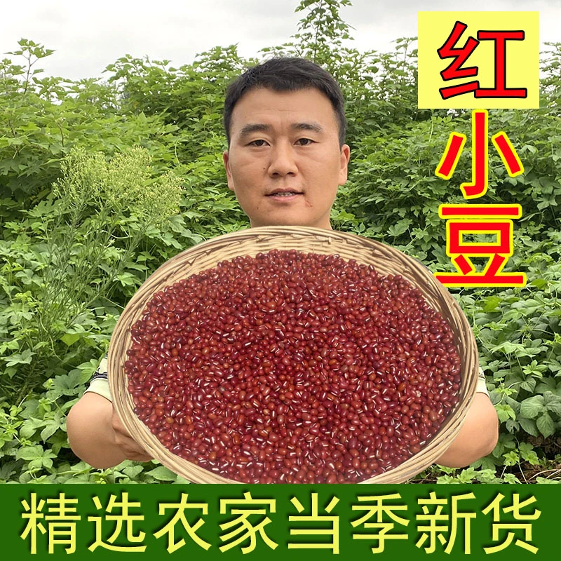 红小豆1000克大粒红豆新货2500克杂粮可打豆浆做豆沙包煮粥软糯沙