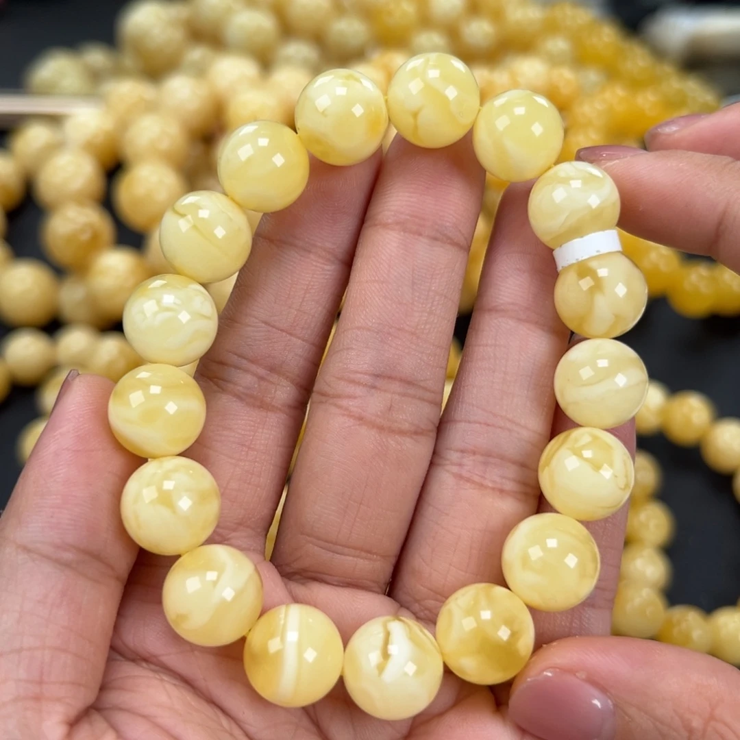 琥珀未镶嵌手链20克