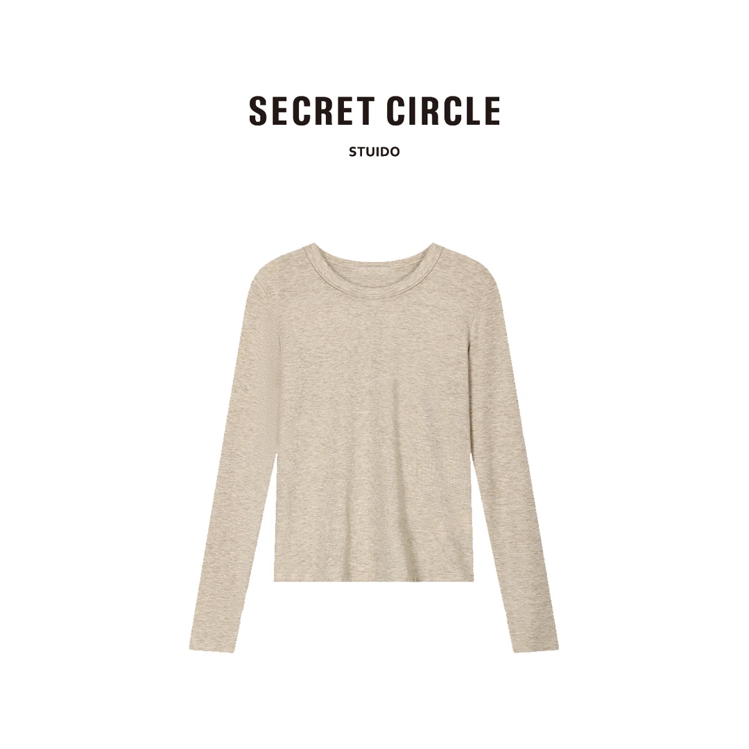SECRET CIRCLE·秘社 3.0夏季打底衫内搭长袖圆领T恤上衣19149