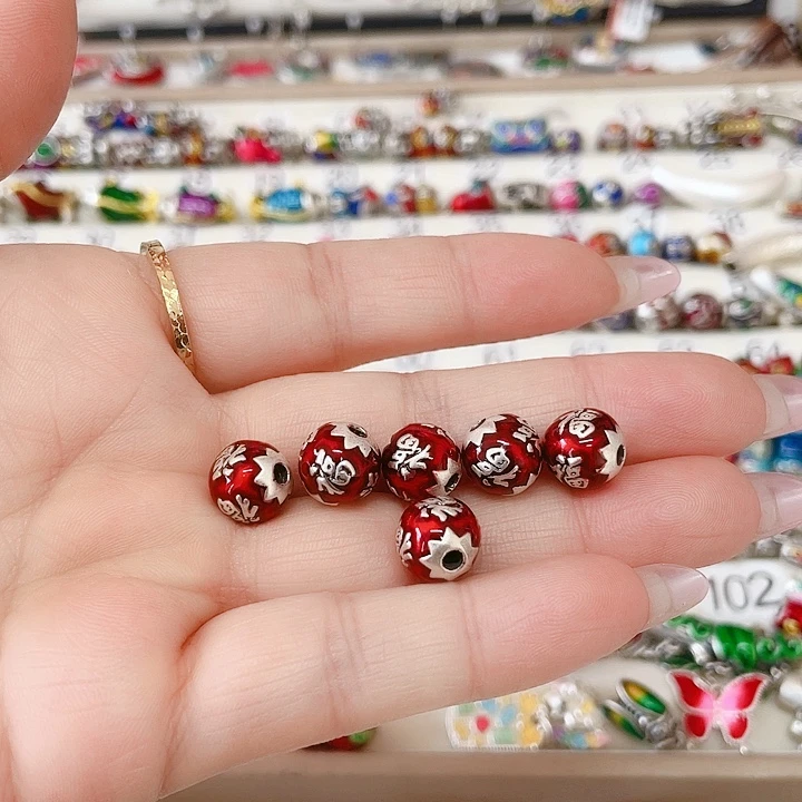 小***M足银珐琅珐琅彩足银配件