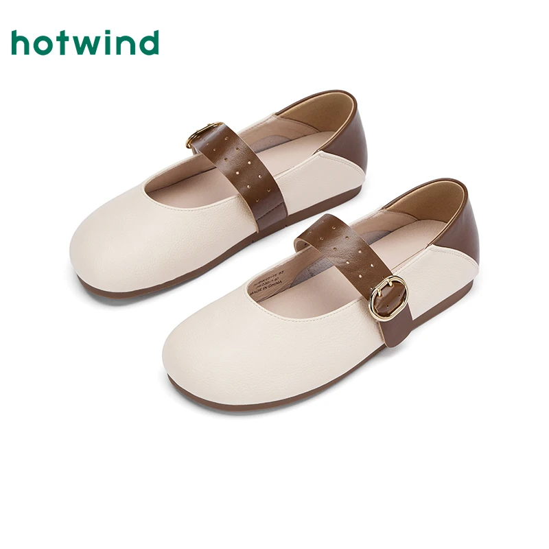 热风官方正品2025年春季新款女士玛丽珍时尚休闲鞋H36W25115