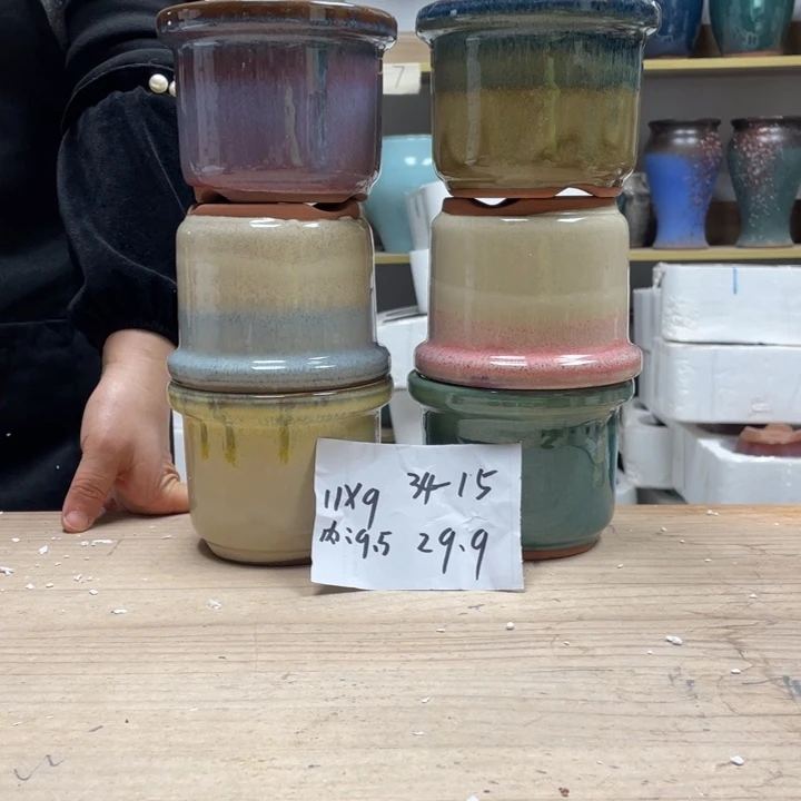 紫砂花盆多肉花盆微瑕15