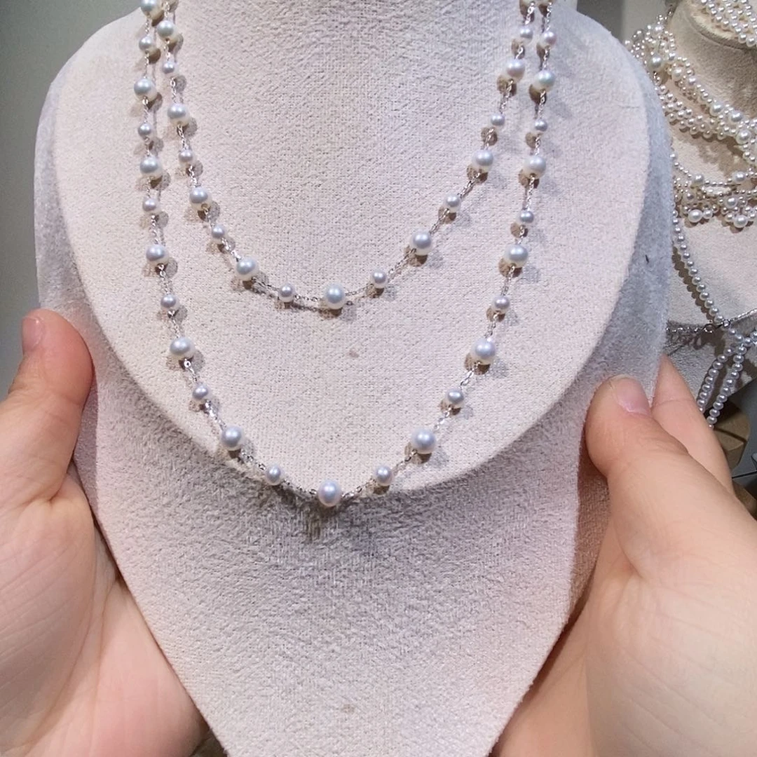 非金属非金属纯银满天星项链80+长度