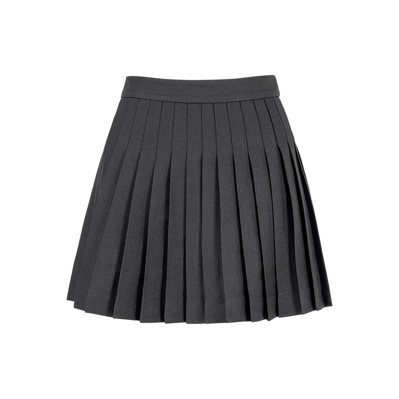 MAGGIE MA马婧设计师款经典高腰显瘦层次少女感百褶俏皮半裙307B