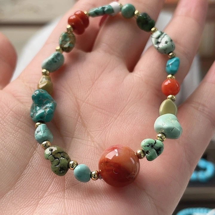 未镶嵌绿松石珠宝奇石