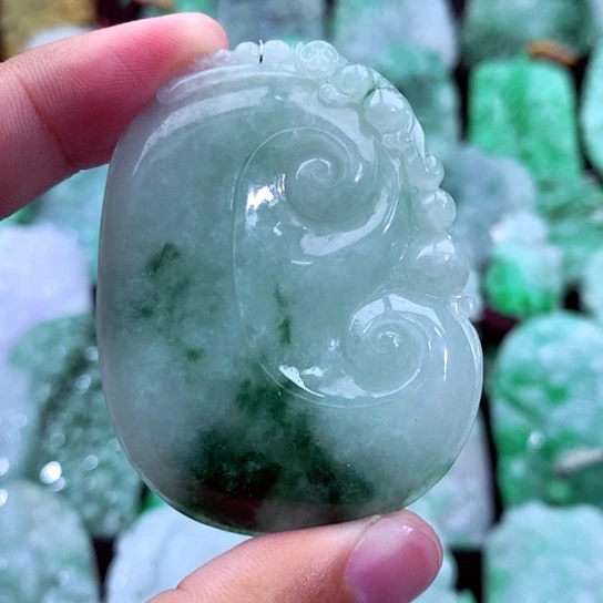 翡翠未镶嵌吊坠(不含链)