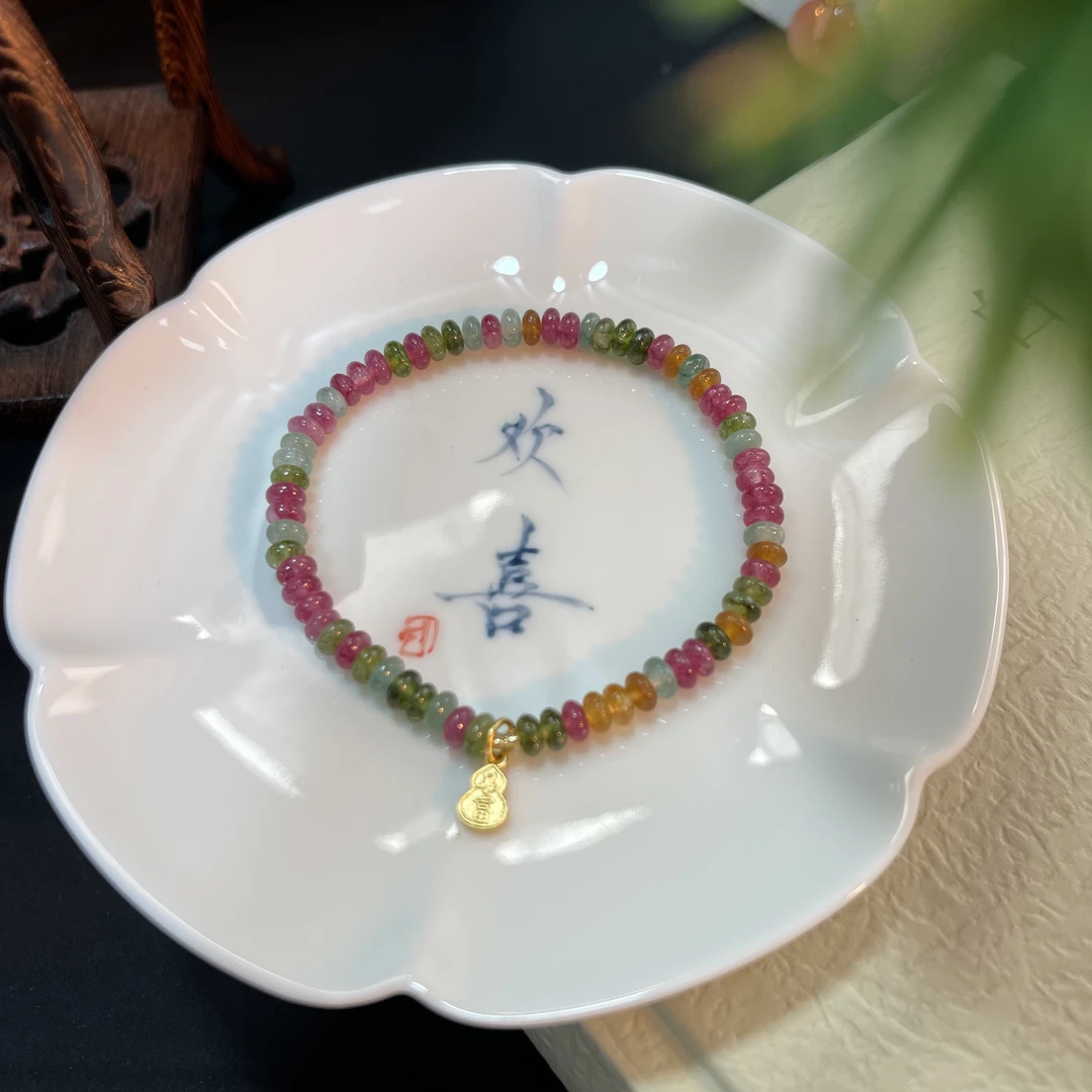 小算盘福芦单圈手串（2.6mm*4.5mm）颜色多样性