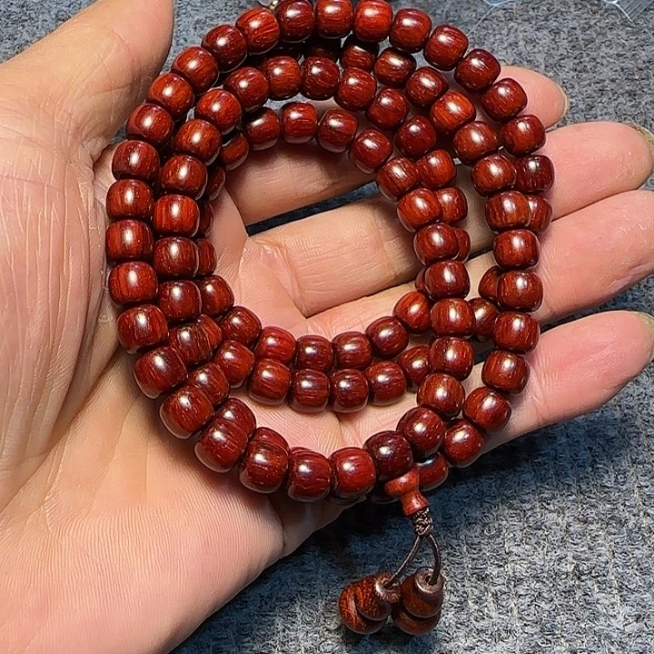 爆***G檀香紫檀（小叶紫檀）全陈化老料把件串