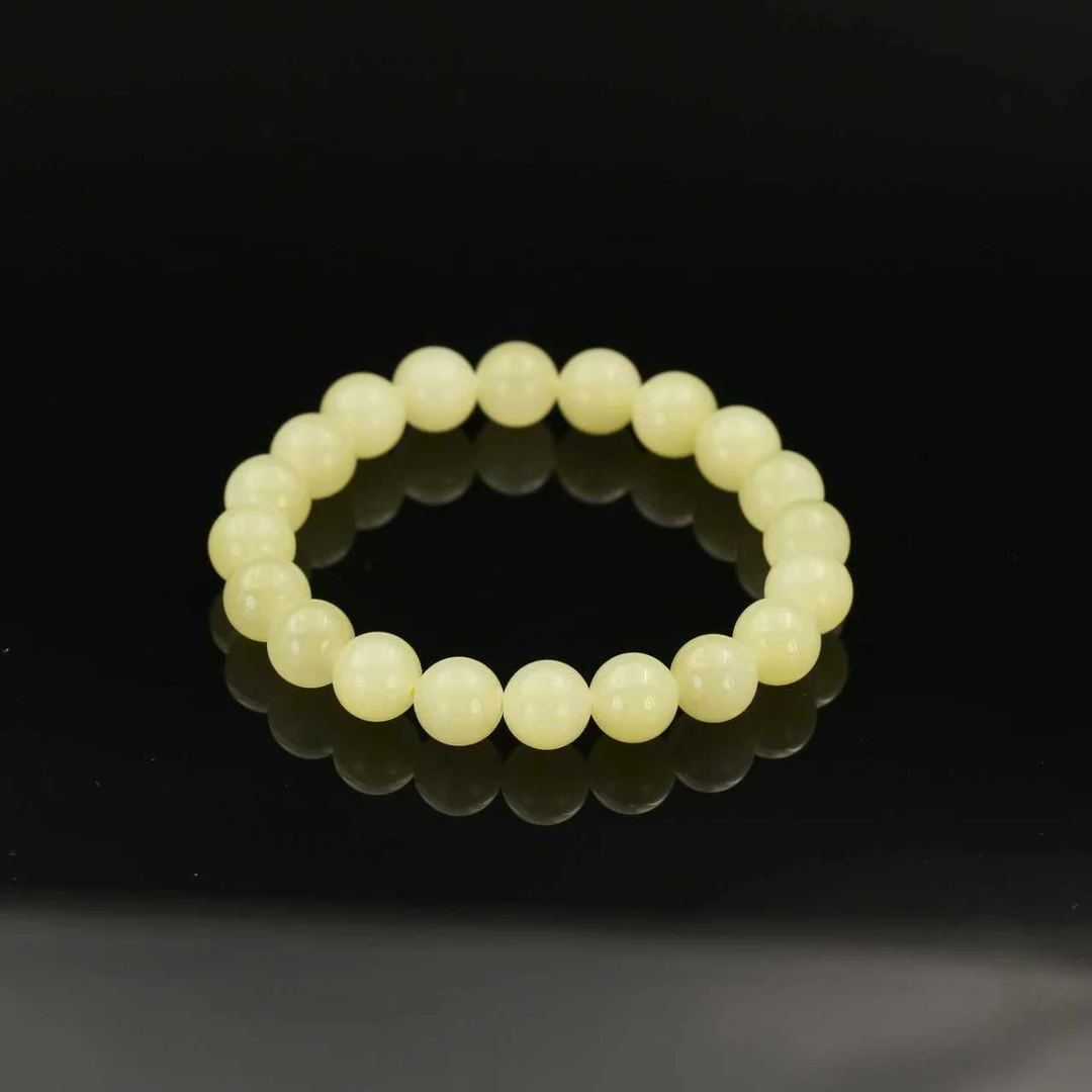 国玉天工黄玉手串 10mm gytg0003 多样性发货