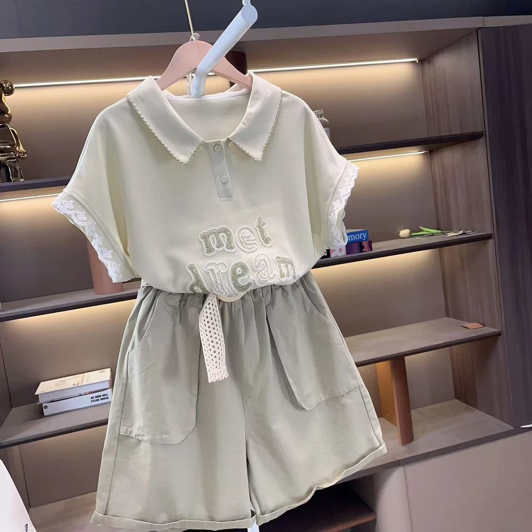 女童短袖T恤夏装2025夏季新款亲子装百搭儿童打底衫上衣25XK248