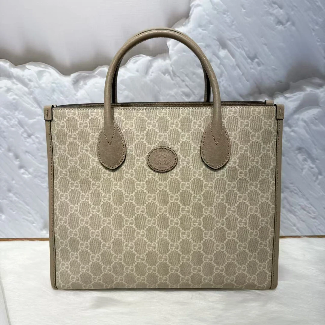 99新 GUCCI/古驰 古驰老花手提包