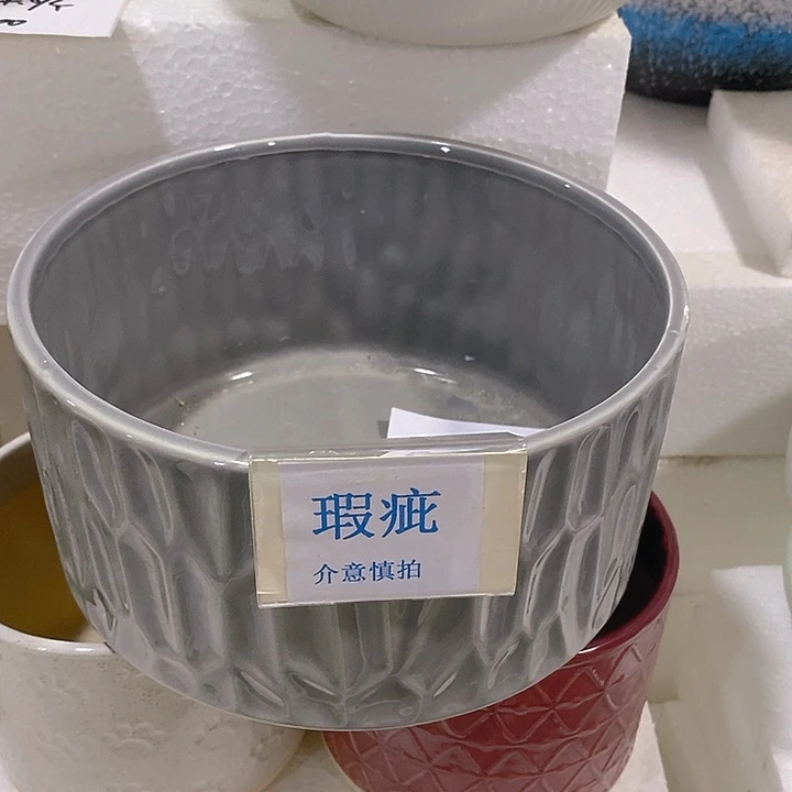 紫砂花盆多肉瑕疵盆有孔。
