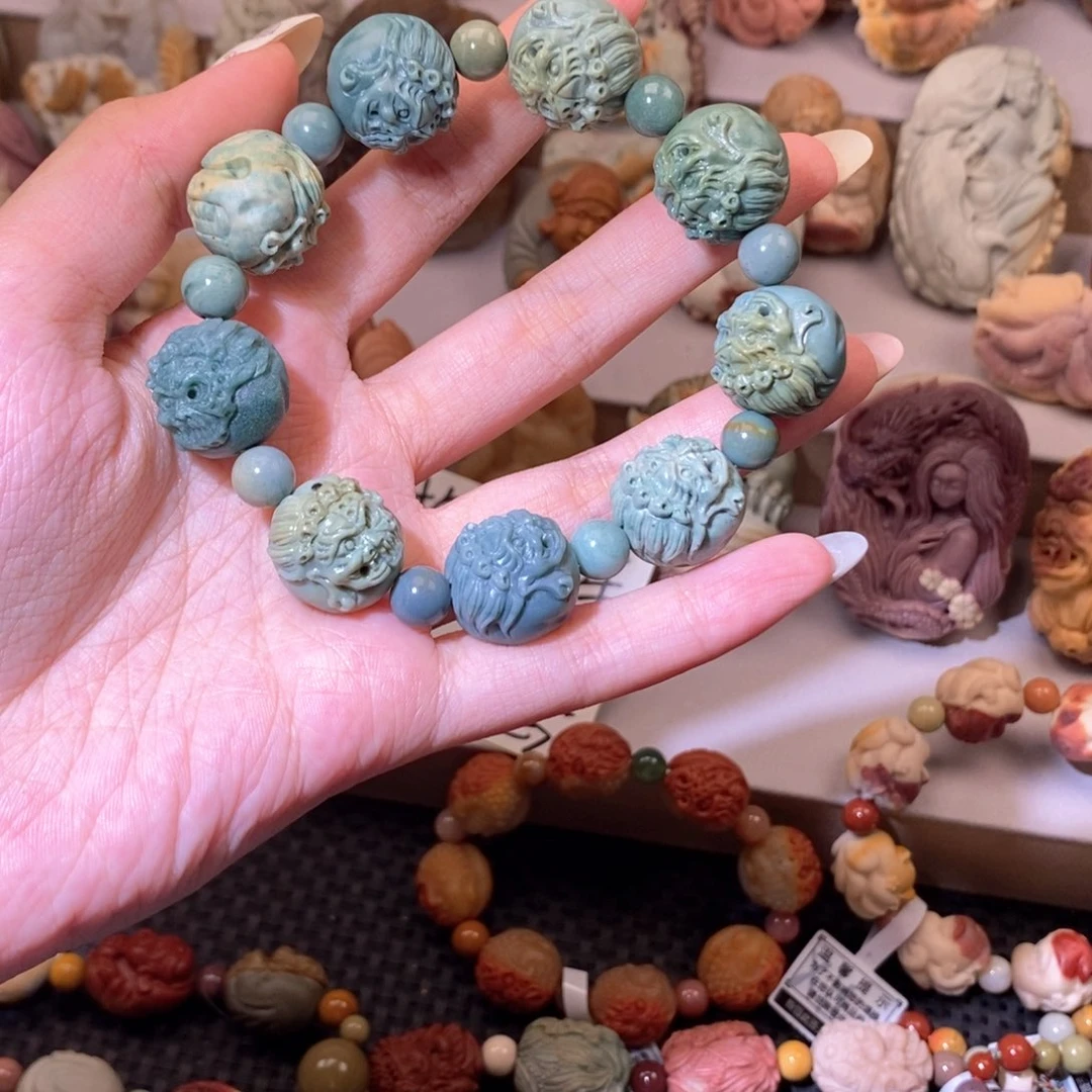 未镶嵌手链石英质玉（阿拉善玉）