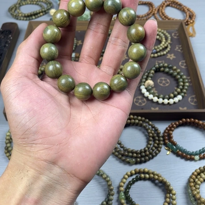 维腊木（绿檀）手串/手链15-16颗
