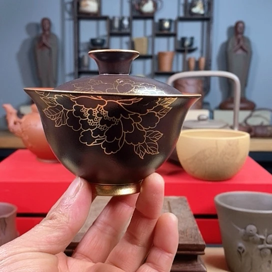 紫砂茶杯紫砂盖碗