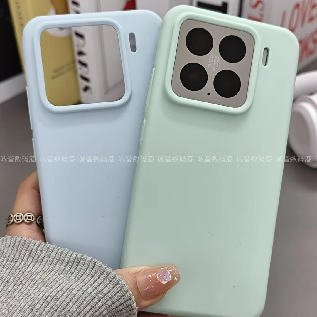 小米15/14立体液态硅胶红米K80/k70简约手机壳K60至尊版note13pro