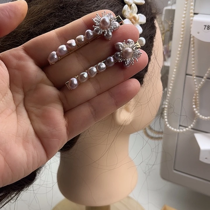 未镶嵌淡水珍珠发夹