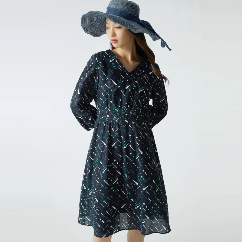 布景女2023年秋季新品连衣裙BW23LB0812