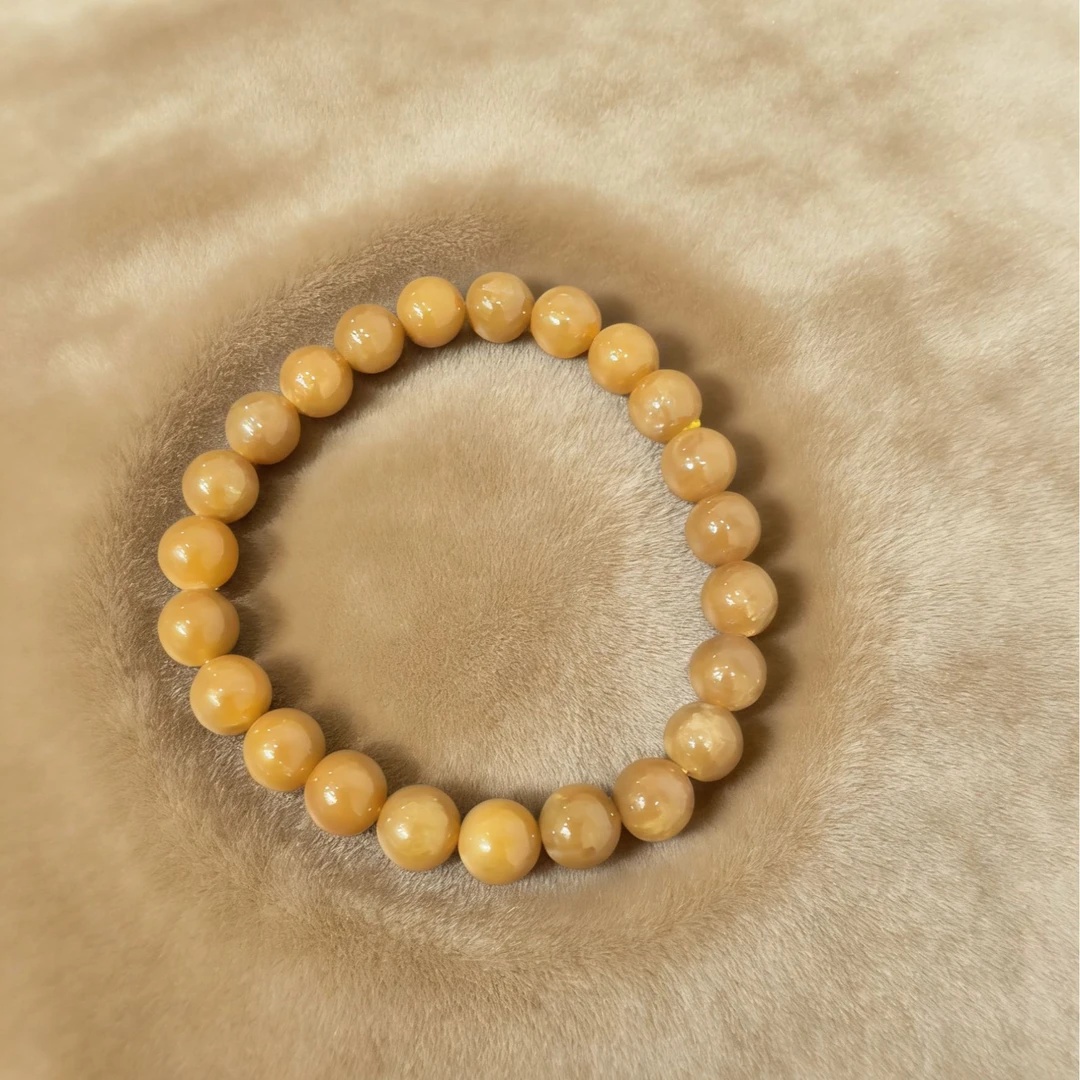 天然和田玉糖霜玉手串（多样性发货）