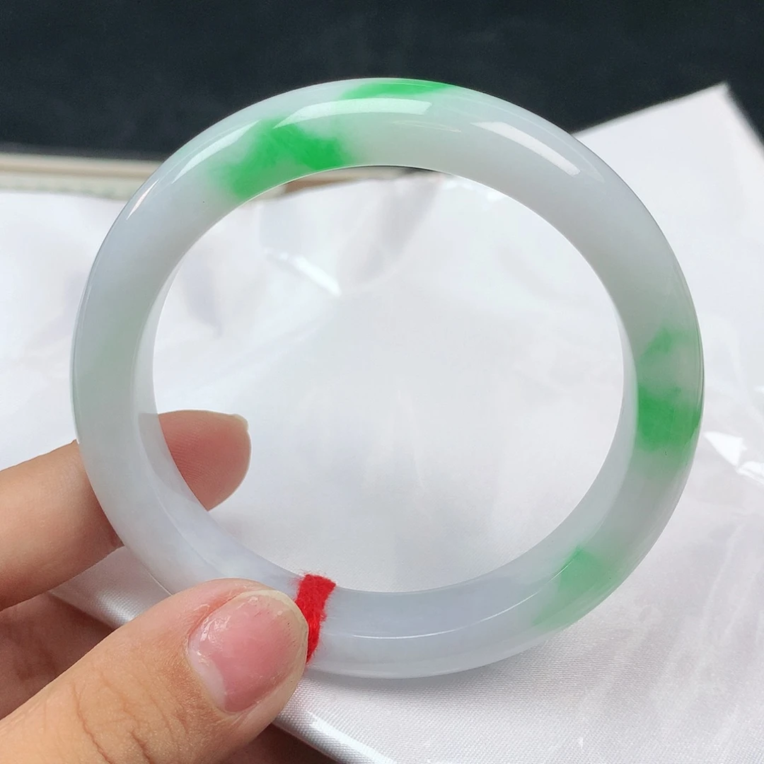 翡翠手镯未镶嵌57天然缅甸a货翡翠2445