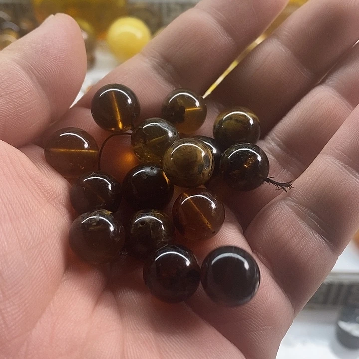 琥珀珠宝奇石未镶嵌单珠