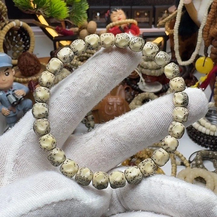 手串星月菩提1号车尺寸8.7石玉无相单圈