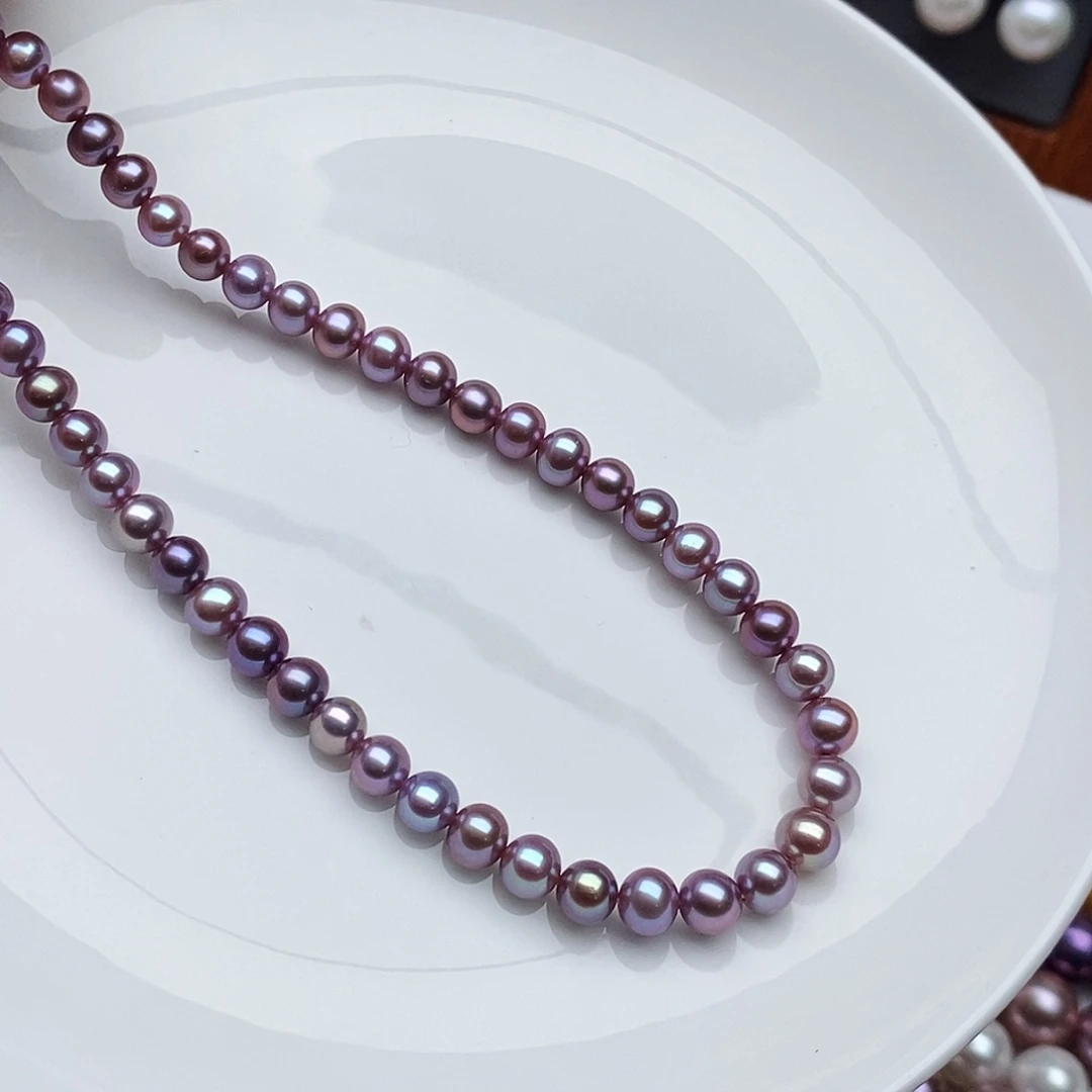 银S925镶嵌颈饰淡水珍珠