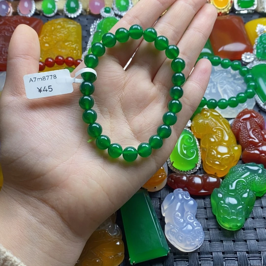 晶****玛瑙/玉髓未镶嵌手链