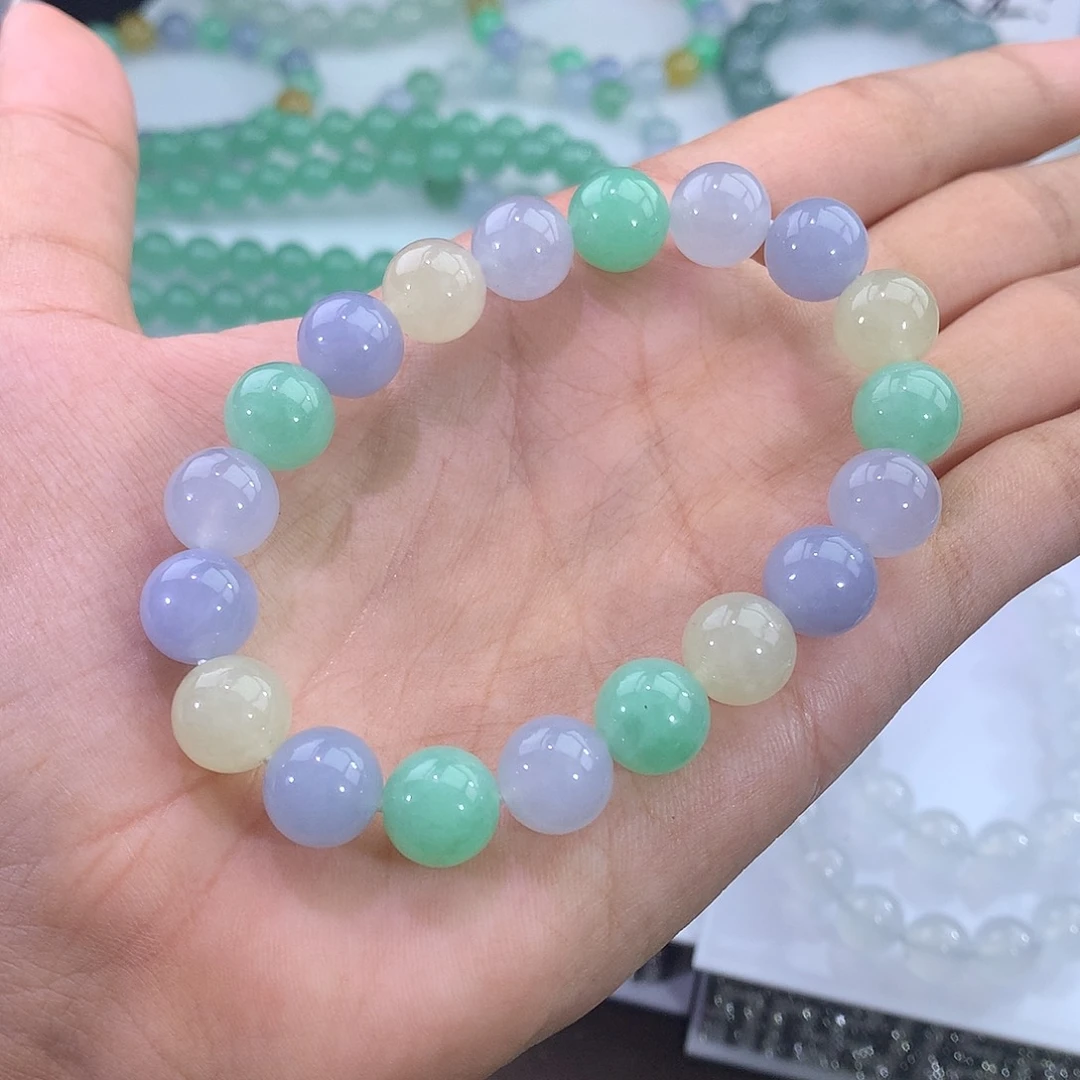 未镶嵌手链翡翠多宝手串