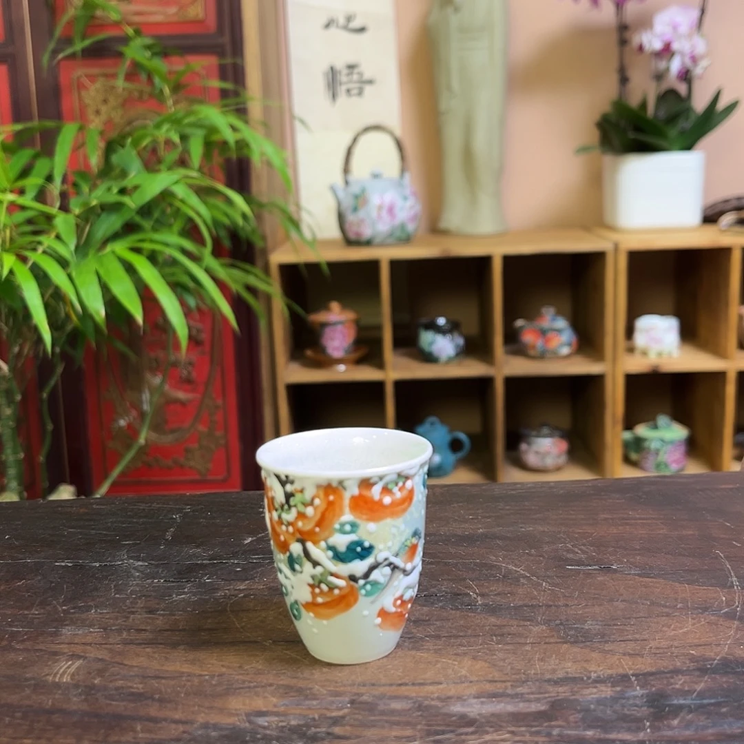 柴烧手工手绘陶瓷