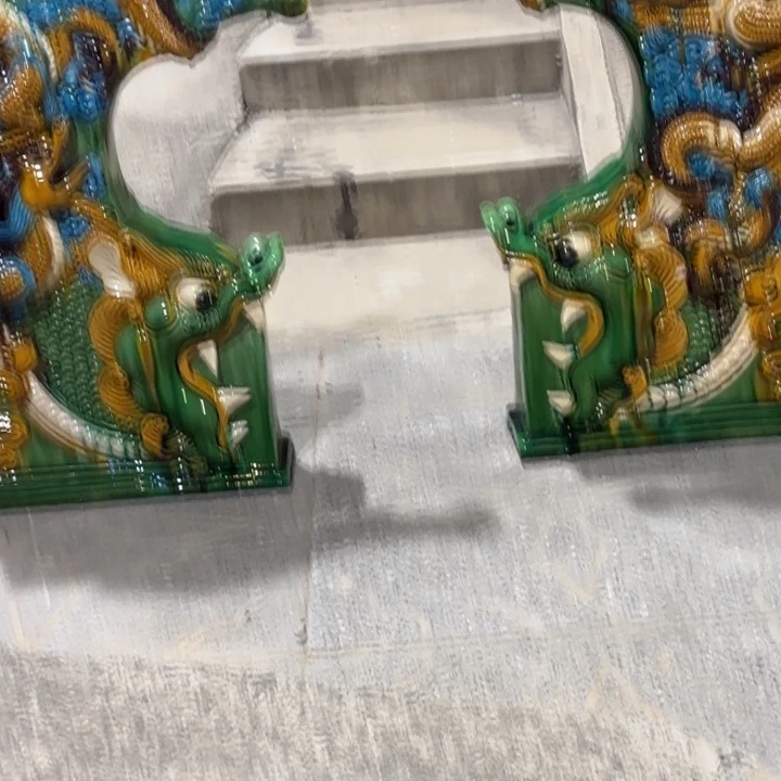 琉璃三彩鸱吻高度61厘米