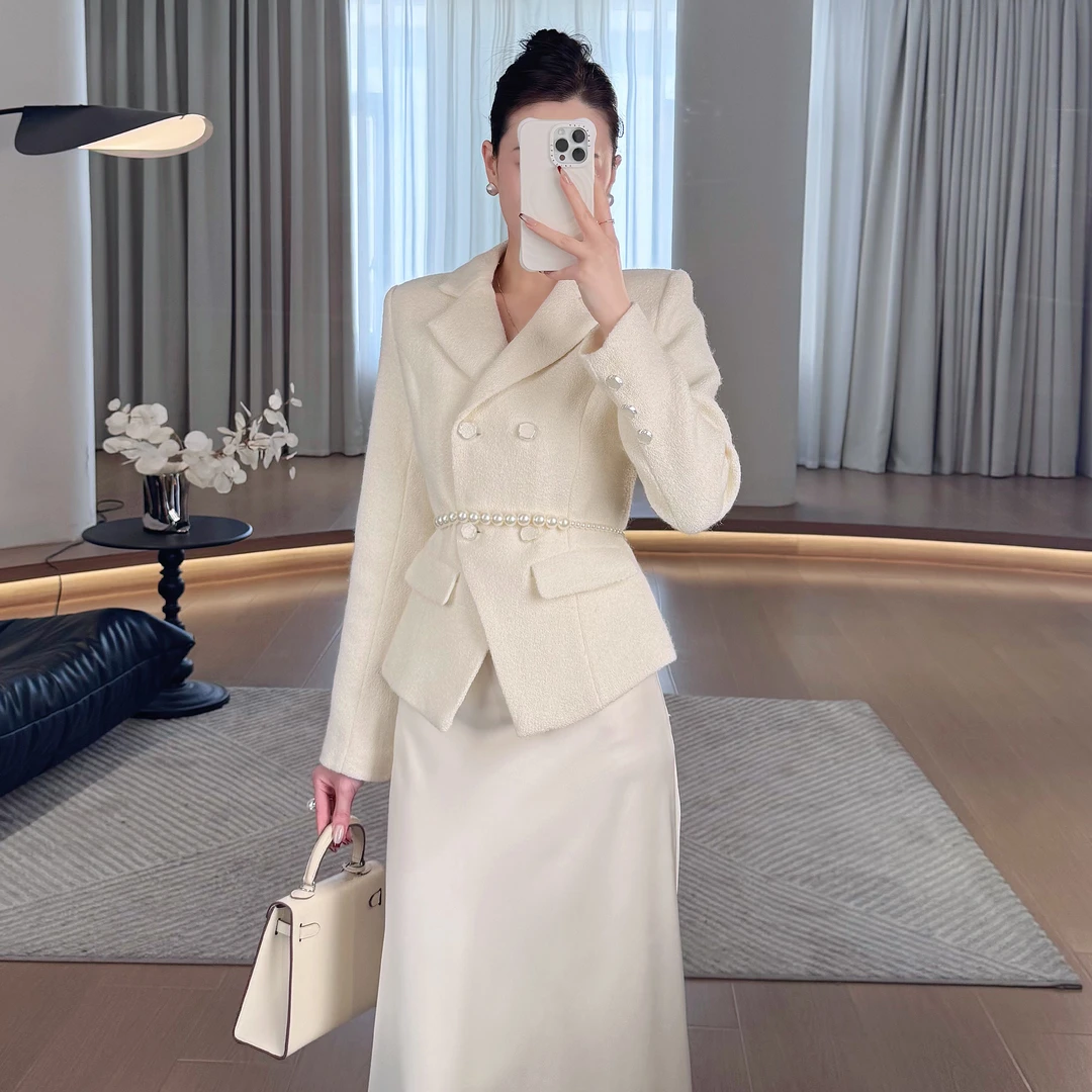 现货【海德公园】含羊毛小香风质感上衣短款外套LZ1591