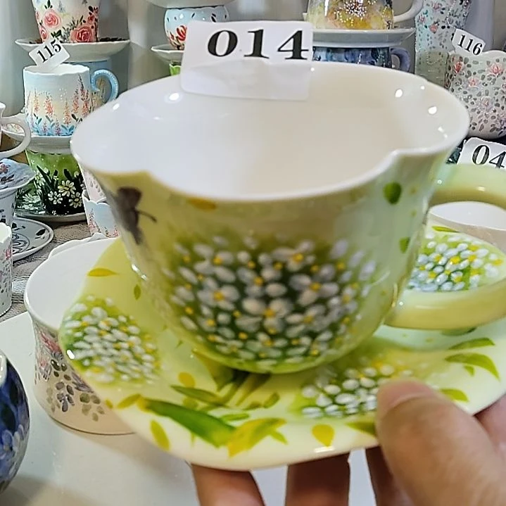 瓷杯子景德镇陶瓷釉下彩咖啡杯