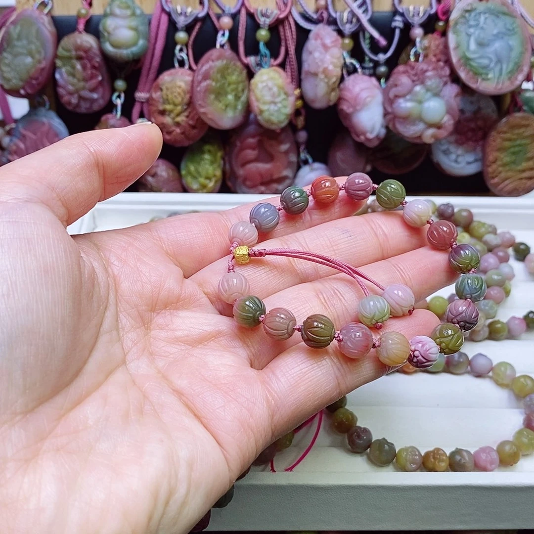 玛瑙/玉髓盐源玛瑙手链未镶嵌
