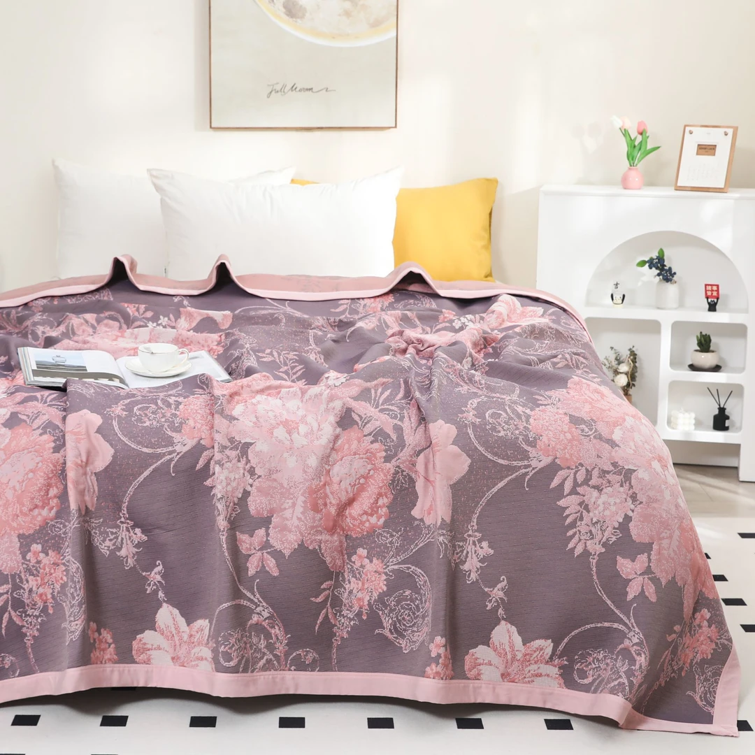 【柳莺花燕】230*250CM可铺可盖多层轻盈云雕触感毯