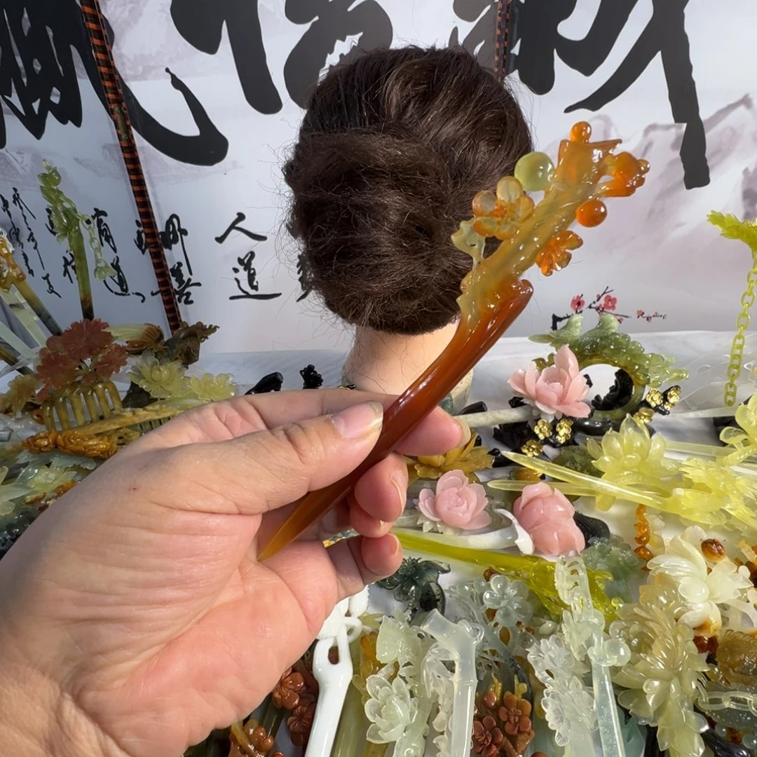 爱***守蛇纹石玉未镶嵌发饰